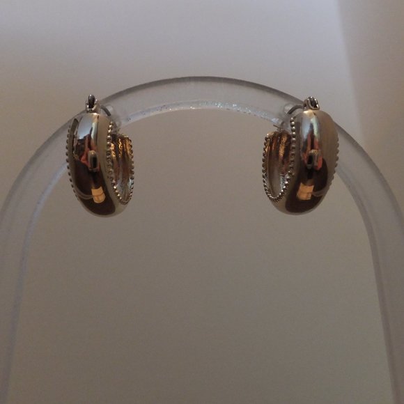 M. Haskell Gold Hoop Earrings - Picture 3 of 3